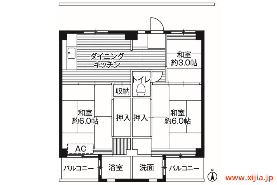 3DK公寓大廈八王子市