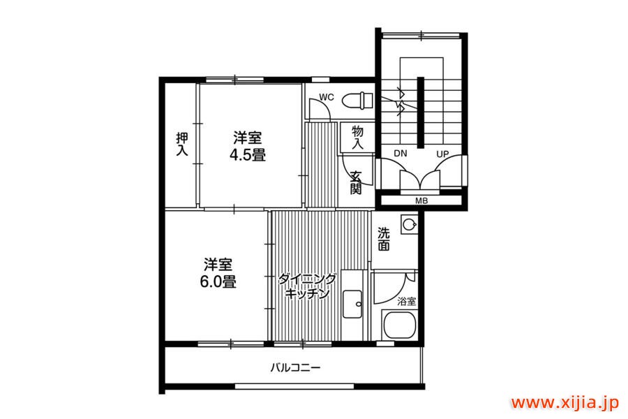 2DK公寓大廈仙台市宮城野區