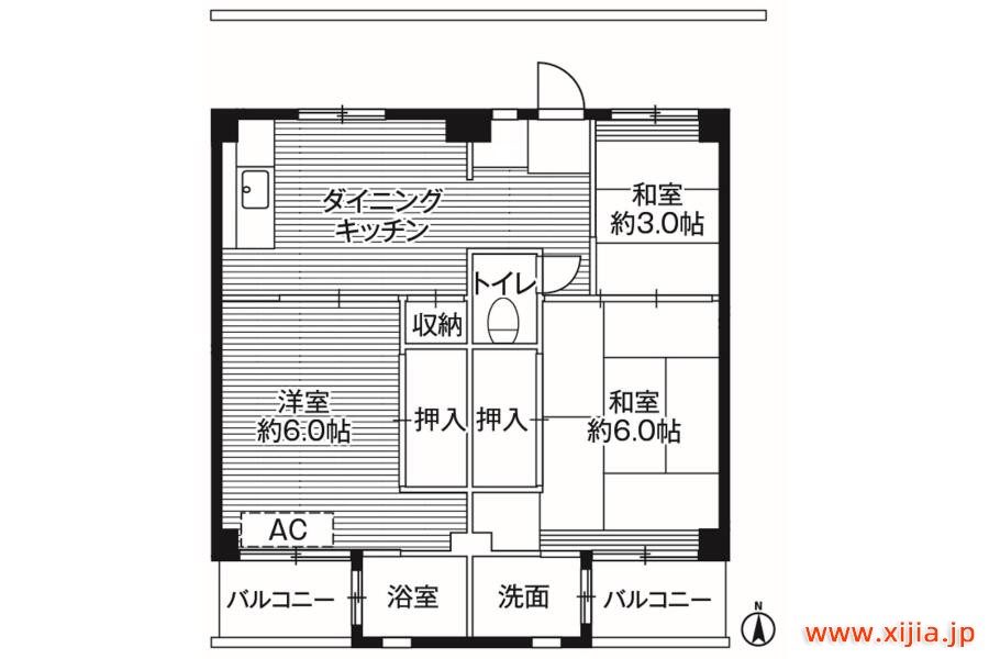 3DK公寓大廈磐城市