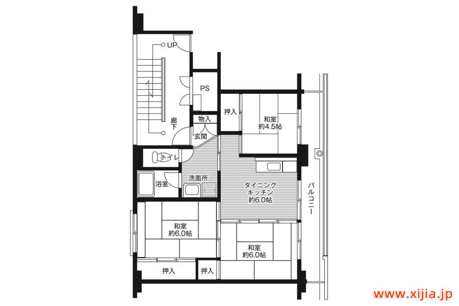 3DK公寓大廈河沼郡會津坂下町