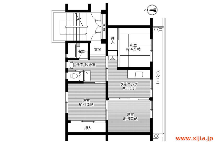 3DK公寓大廈東根市