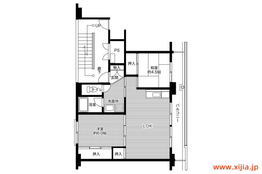 2LDK公寓大廈長岡市