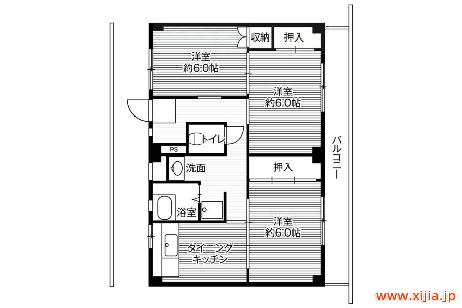 3DK公寓大廈富山市