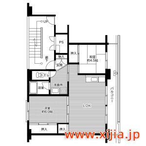 2LDK公寓大廈富山市
