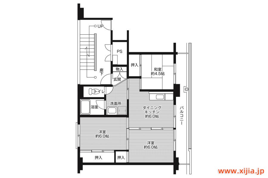 3DK公寓大廈三山市
