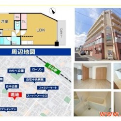 1LDK公寓大廈札幌市白石區